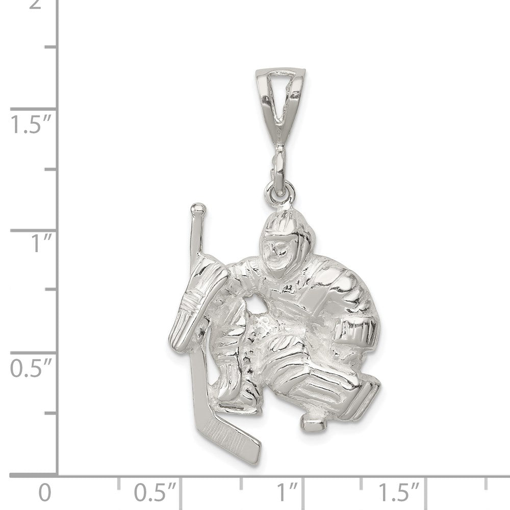 Sterlingsilber Hockey Goalie Charm