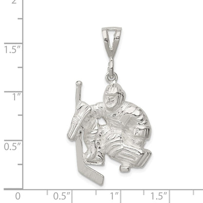Sterlingsilber Hockey Goalie Charm