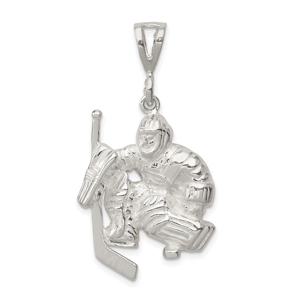 Sterlingsilber Hockey Goalie Charm