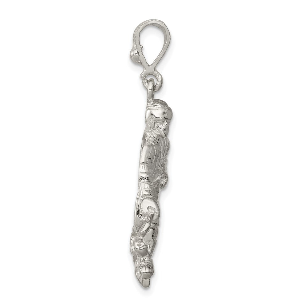 Sterlingsilber Hockey Player Charm