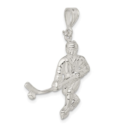 Sterlingsilber Hockey Player Charm