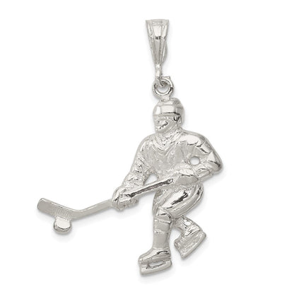 Sterlingsilber Hockey Player Charm