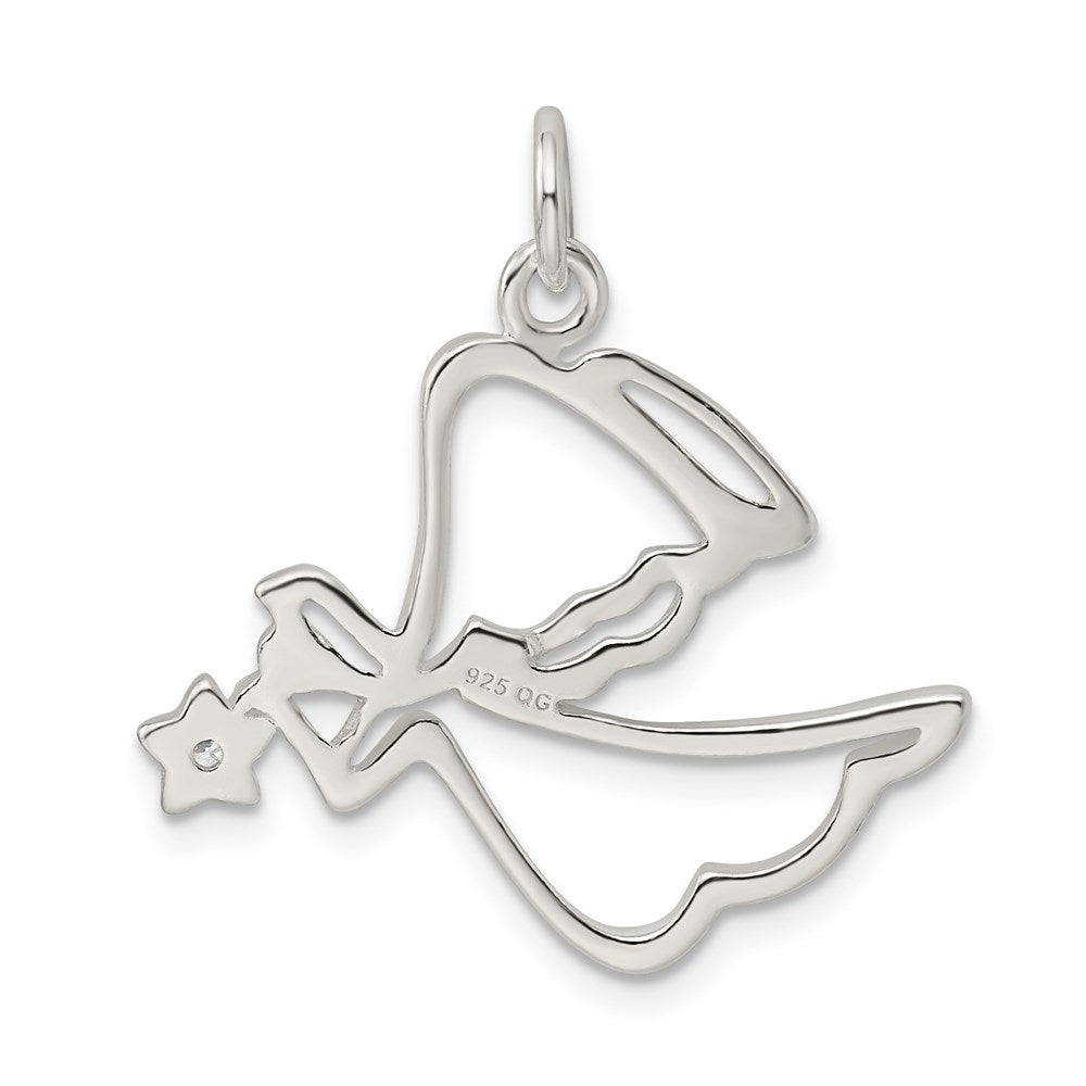 Sterlingsilber Zirkonia Engel Anhänger