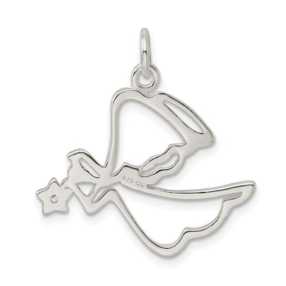 Sterlingsilber Zirkonia Engel Anhänger