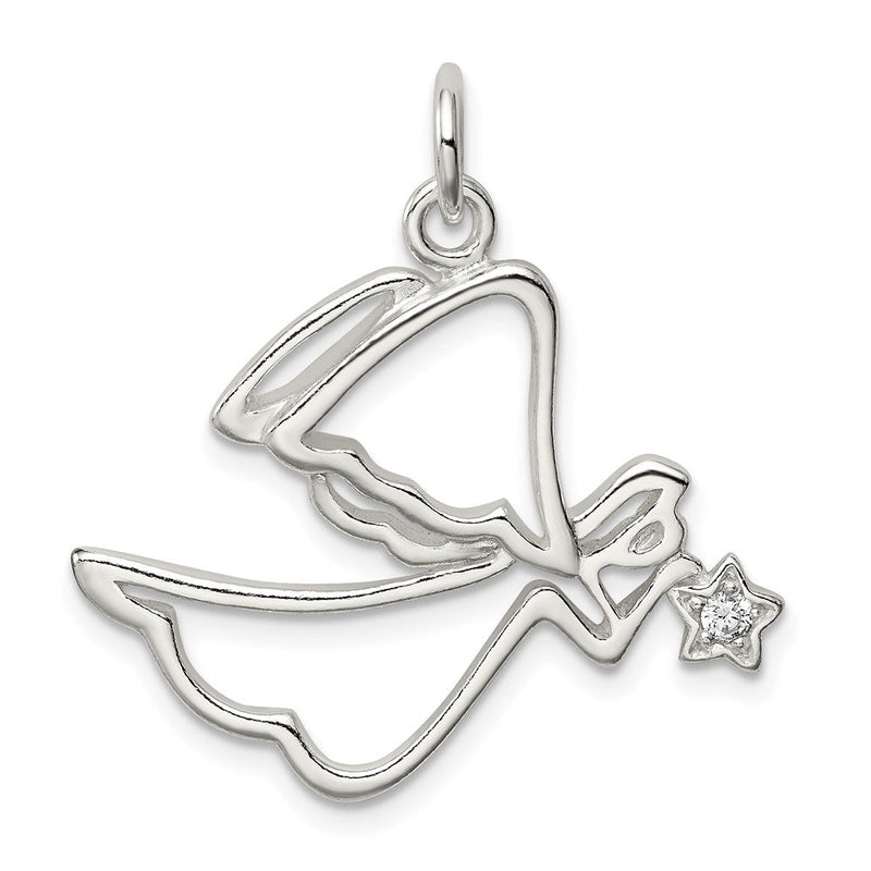 Sterlingsilber Zirkonia Engel Anhänger