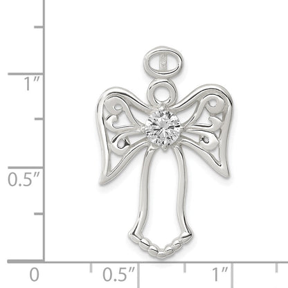 Sterlingsilber Zirkonia Engel Anhänger