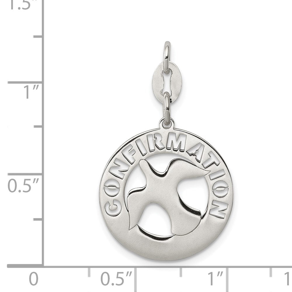 Sterlingsilber Poliert Firmung Taube Charm