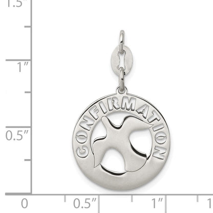 Sterlingsilber Poliert Firmung Taube Charm