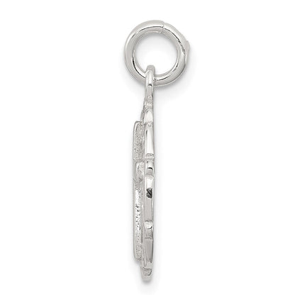 Sterlingsilber Kreis & Kreuz Anhänger