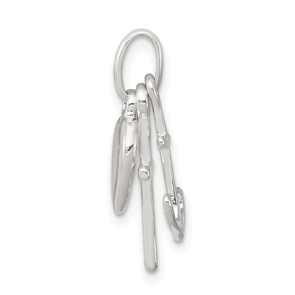 Sterlingsilber Anker & Herz Anhänger