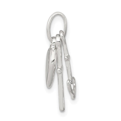 Sterlingsilber Anker & Herz Anhänger