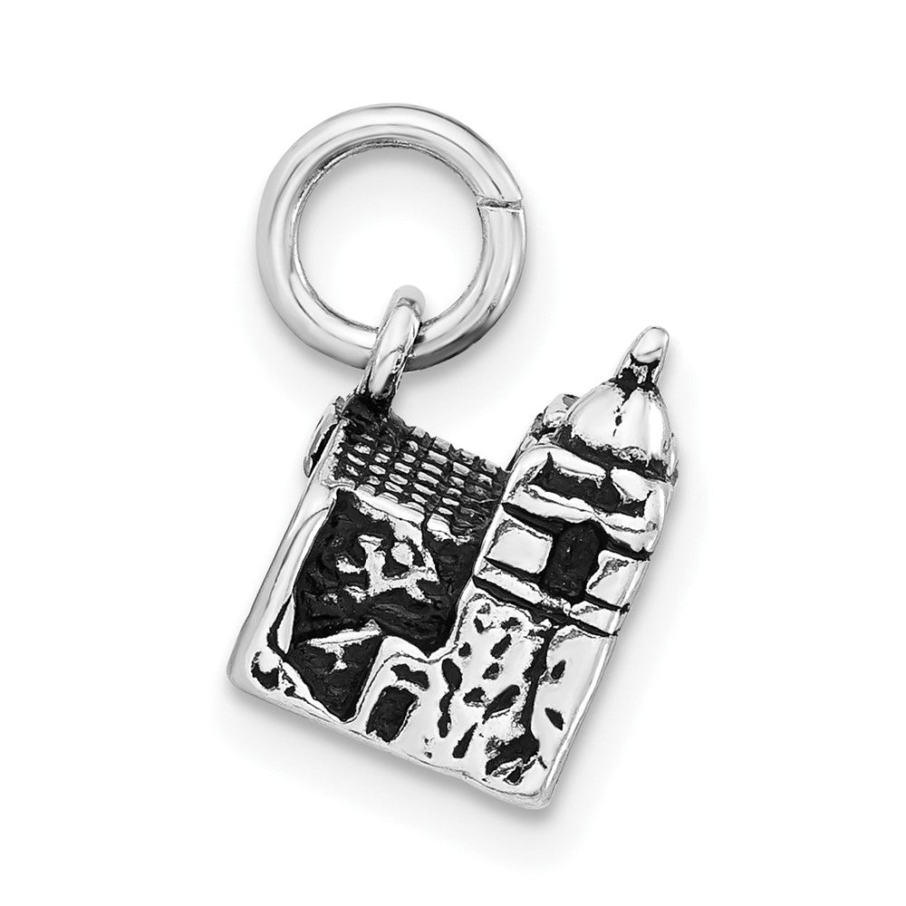 Sterlingsilber 3-d Antikisiert Carmel Mission Basilica Museum Charm
