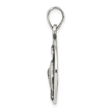 Sterlingsilber Poliert Antik Finish Taurus Horoscope Tierkreis Anhänger