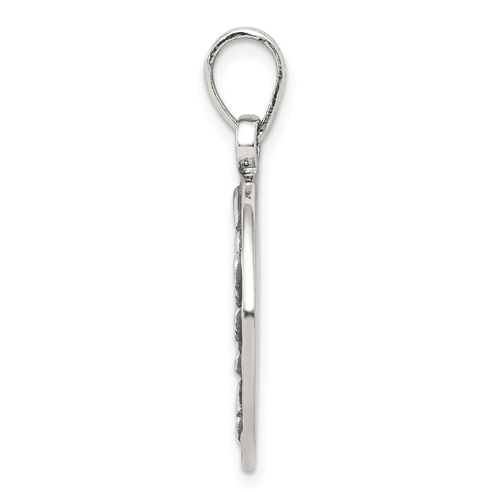 Sterlingsilber Poliert Antik Finish Cancer Horoscope Tierkreis Anhänger