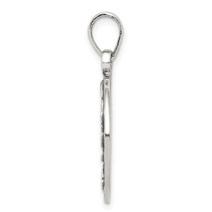 Sterlingsilber Poliert Antik Finish Cancer Horoscope Tierkreis Anhänger