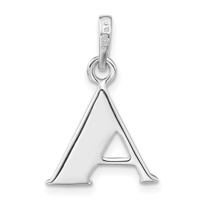 Sterlingsilber Poliert Diamantiert Initiale A Anhänger