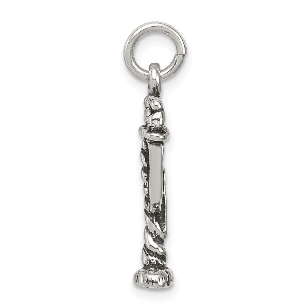 Sterlingsilber Antikisiert Menorah Charm