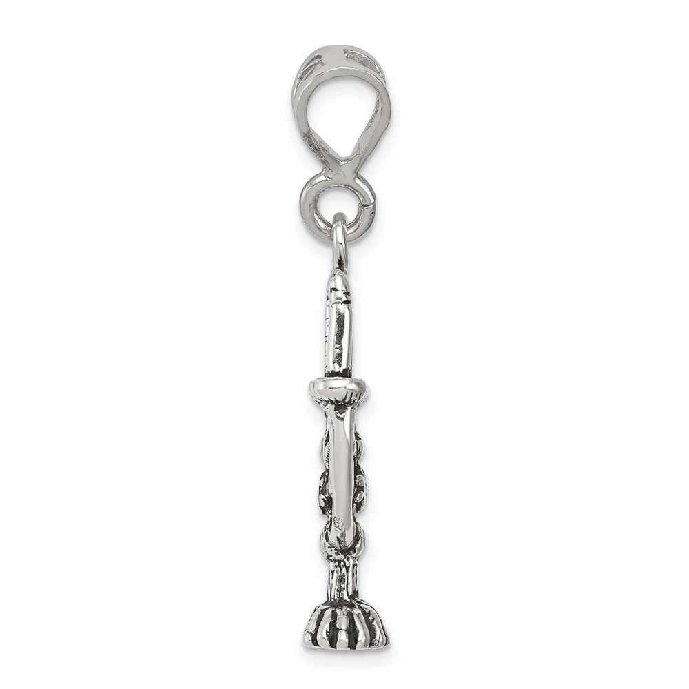 Sterlingsilber Antikisiert Menorah Charm