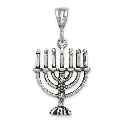 Sterlingsilber Antikisiert Menorah Charm