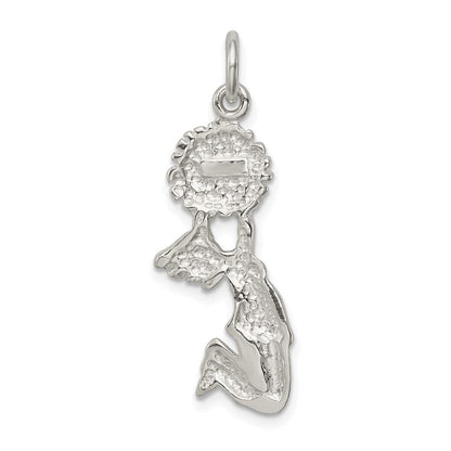 Sterlingsilber Cheerleader Charm