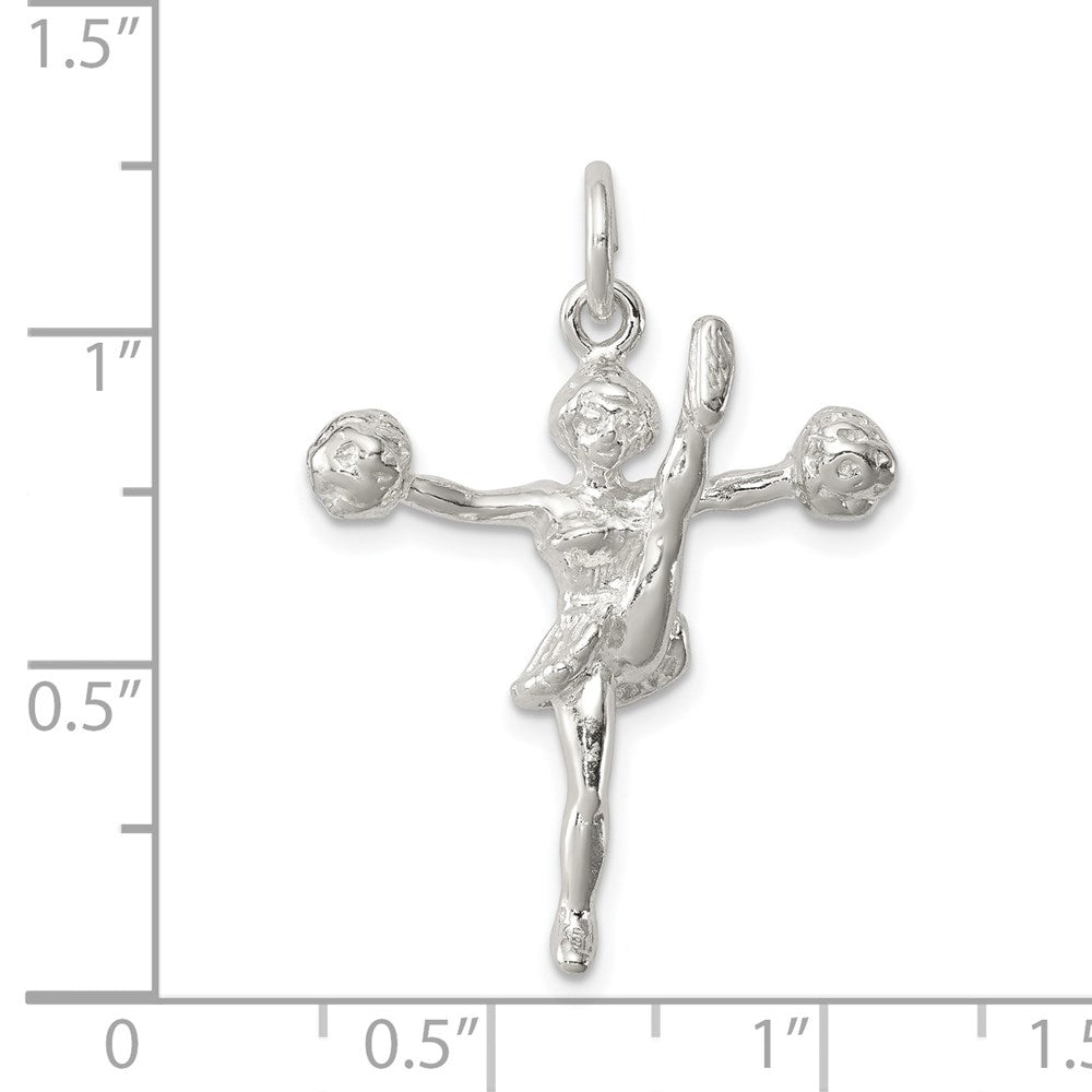 Sterlingsilber Cheerleader Charm