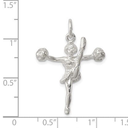 Sterlingsilber Cheerleader Charm