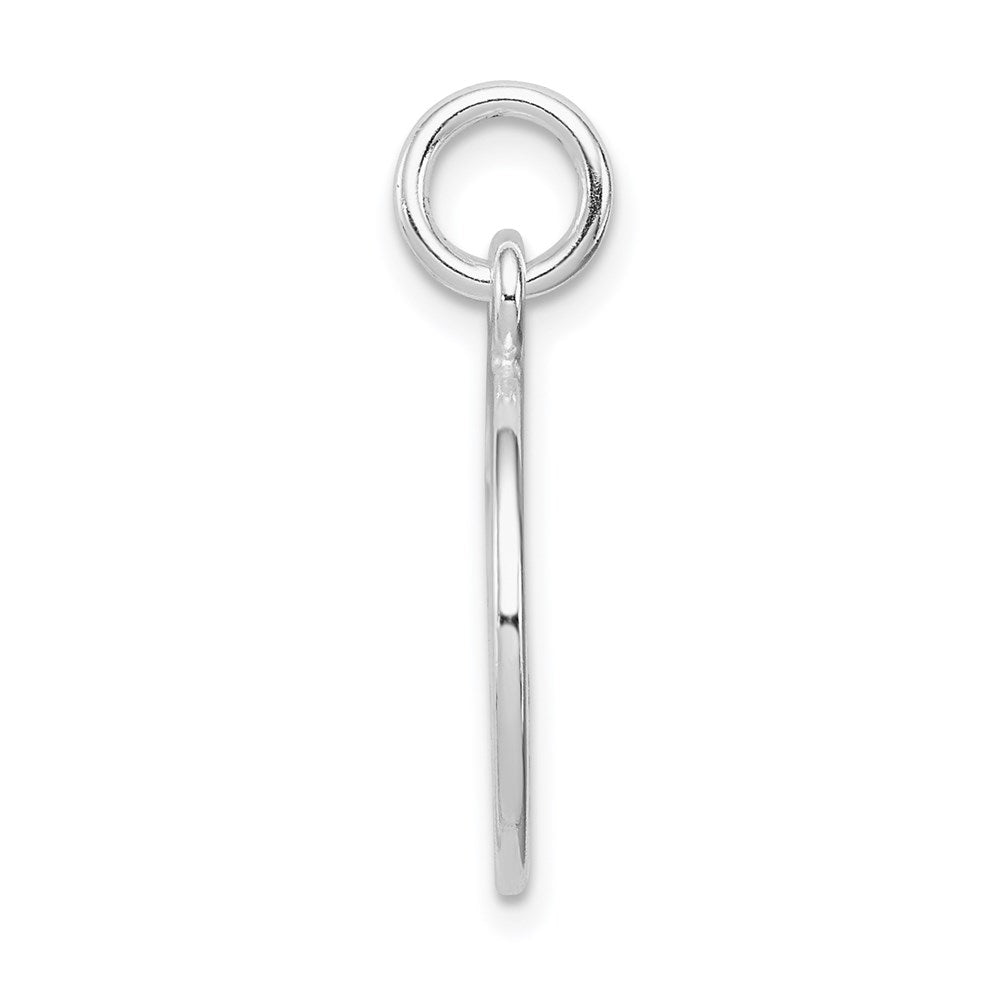 Sterlingsilber Rhodiniert Frieden Kreis Charm