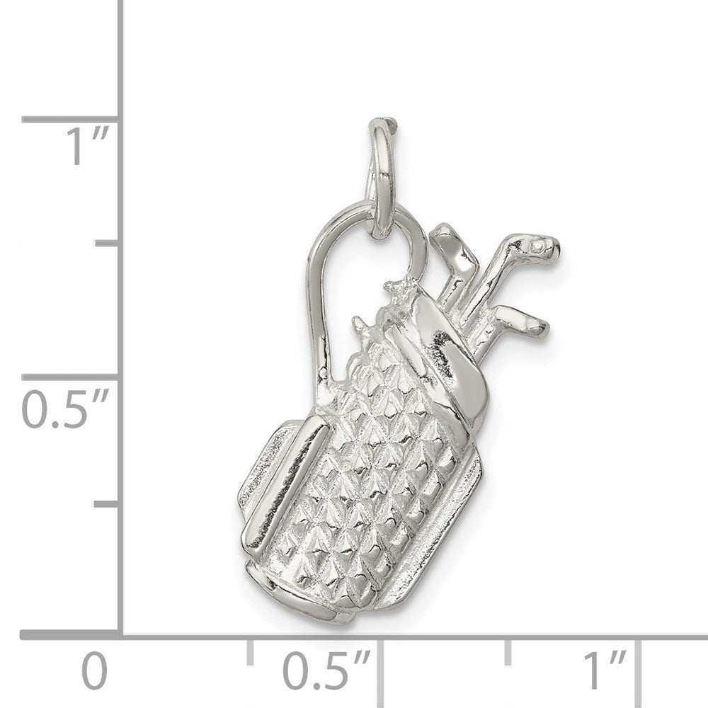 Sterlingsilber Golf Bag Charm