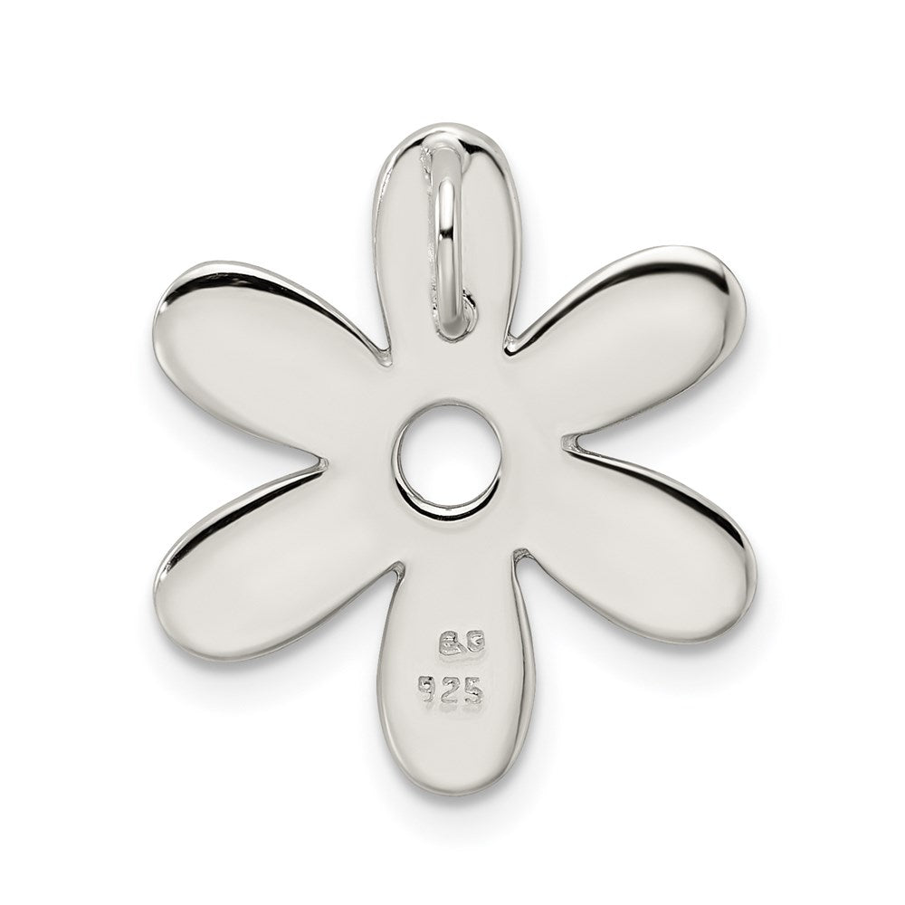 Sterlingsilber Emailliert Blume Anhänger