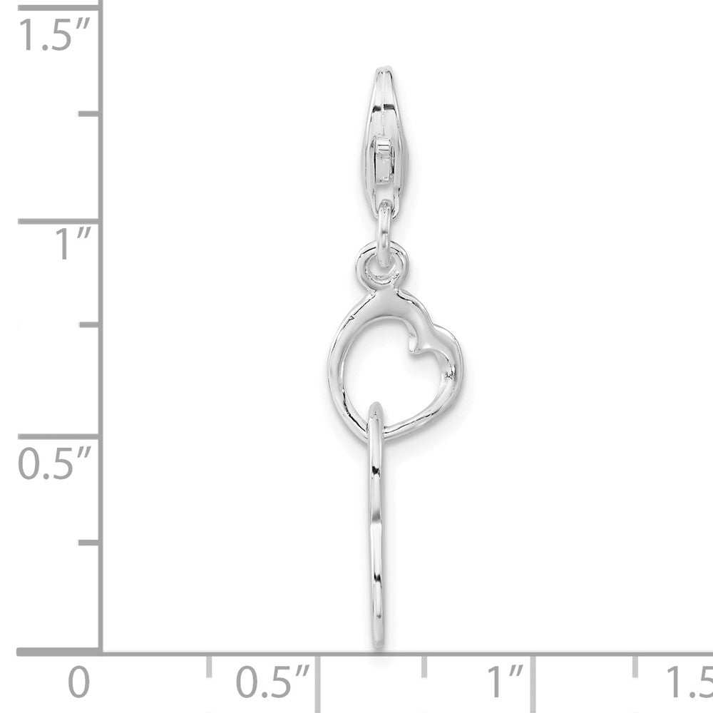 Sterlingsilber Herz Liebe Charm