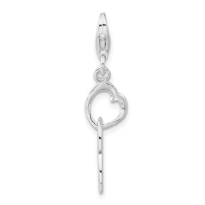 Sterlingsilber Herz Liebe Charm