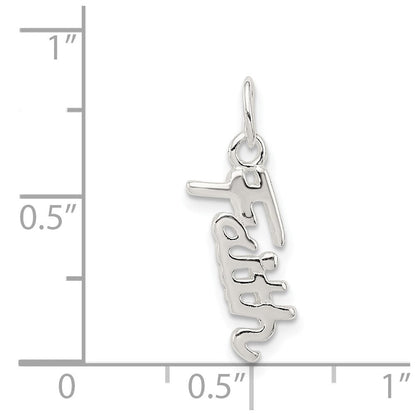 Sterlingsilber Glaube Anhänger