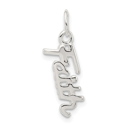 Sterlingsilber Glaube Anhänger