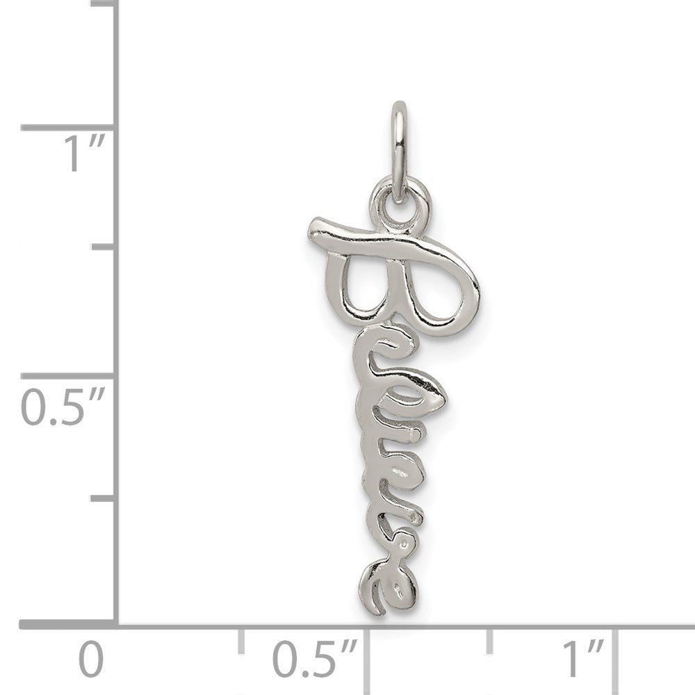 Sterlingsilber Glaube Anhänger