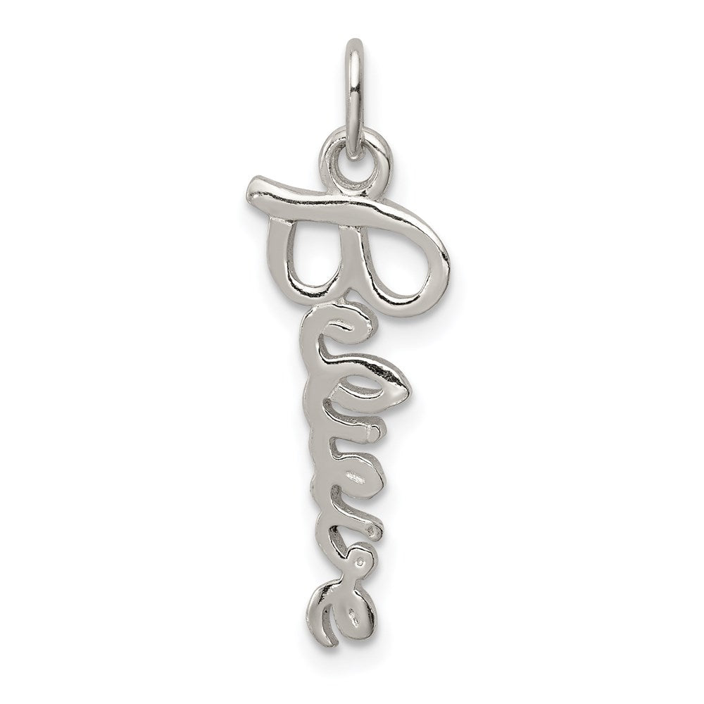 Sterlingsilber Glaube Anhänger