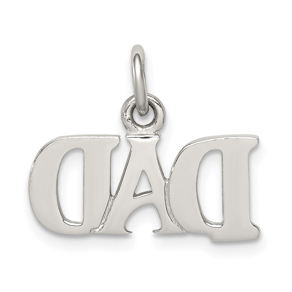 Sterlingsilber Rhodiniert Dad Charm
