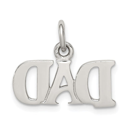 Sterlingsilber Rhodiniert Dad Charm
