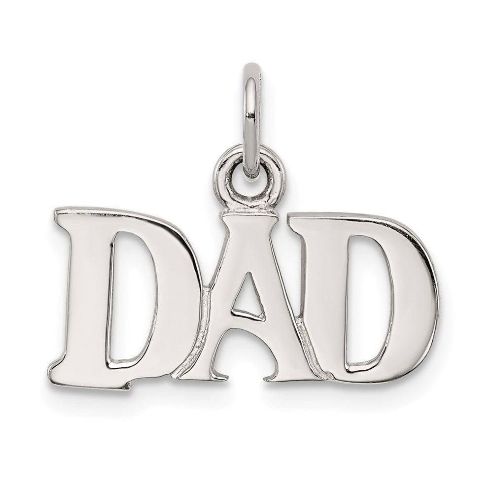 Sterlingsilber Rhodiniert Dad Charm