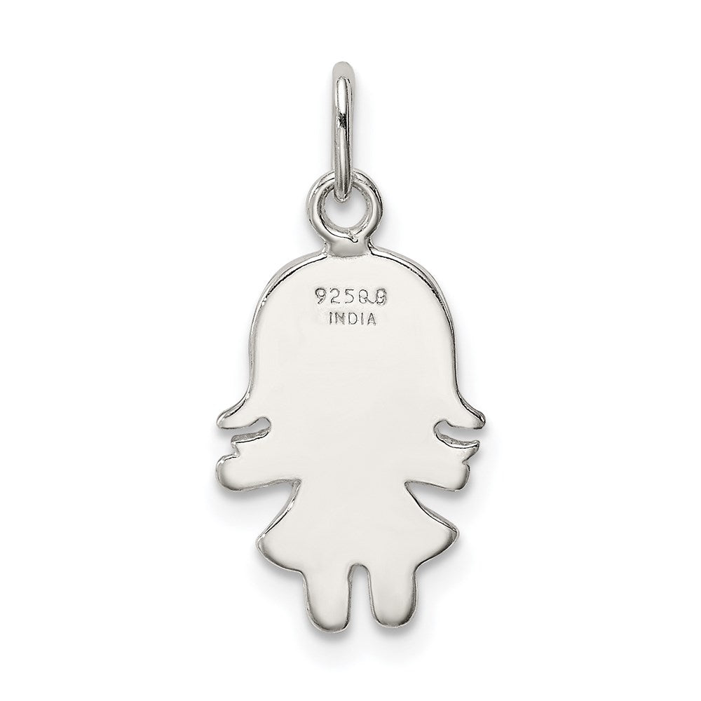 Sterlingsilber Emailliert Mädchen Charm