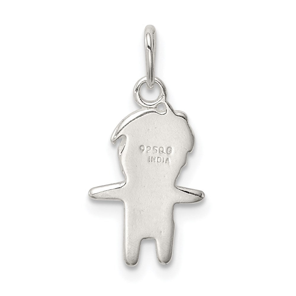Sterlingsilber Emailliert Junge Charm
