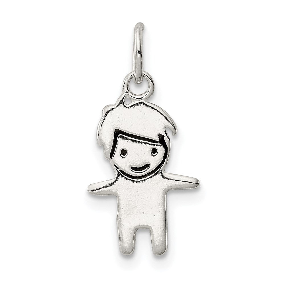 Sterlingsilber Emailliert Junge Charm