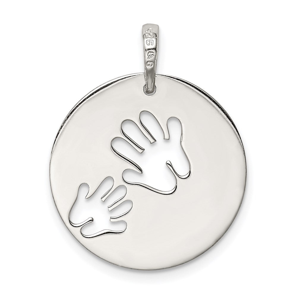Sterlingsilber Poliert Liebe You Mama Anhänger
