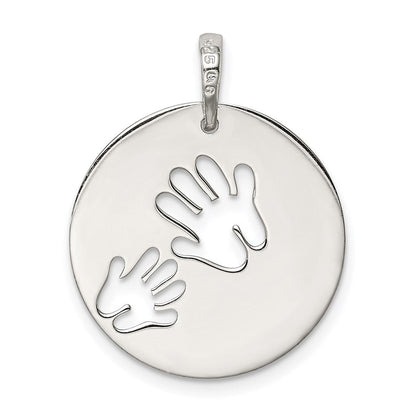 Sterlingsilber Poliert Liebe You Mama Anhänger