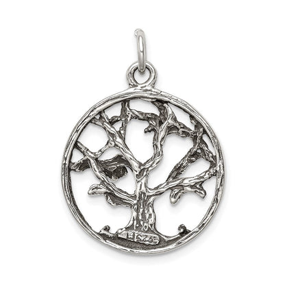 Sterlingsilber Antikisiert Baum Charm