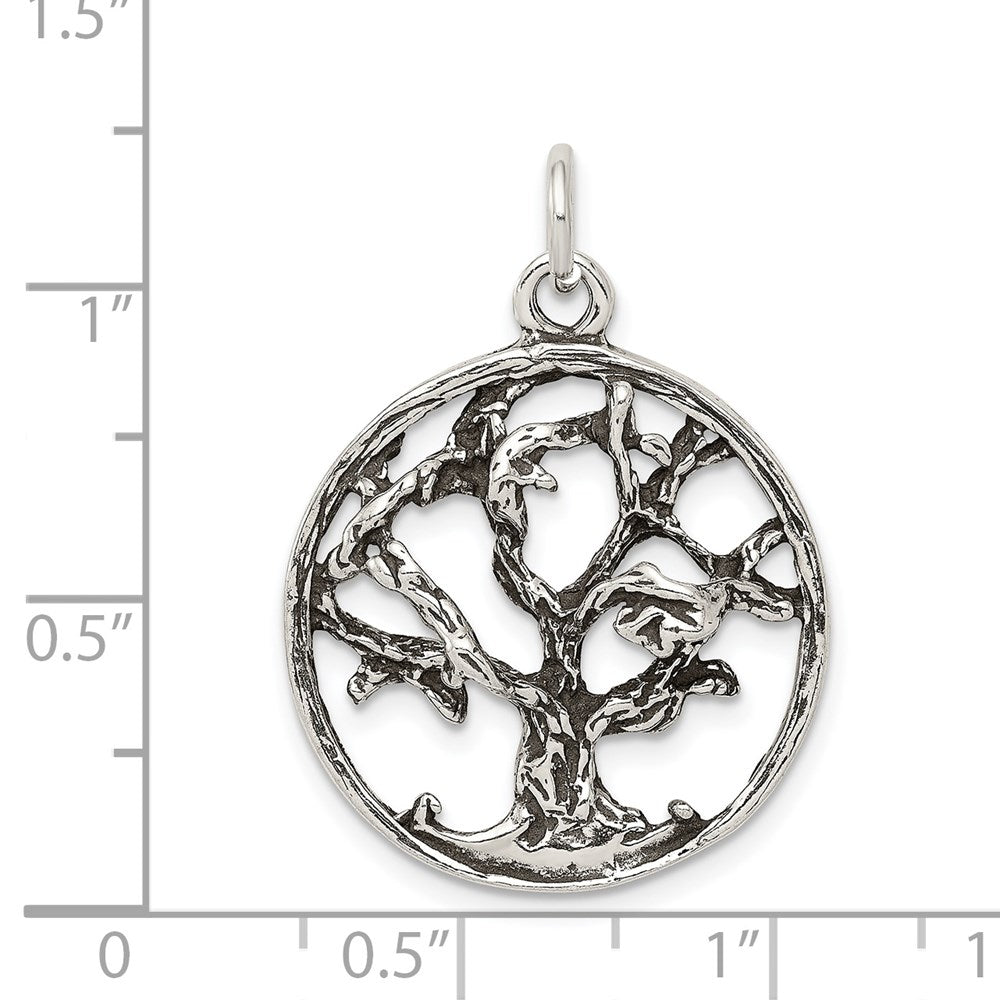 Sterlingsilber Antikisiert Baum Charm
