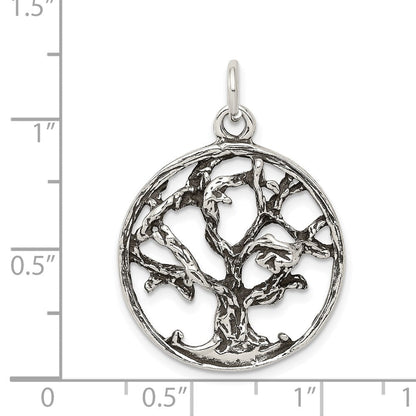 Sterlingsilber Antikisiert Baum Charm