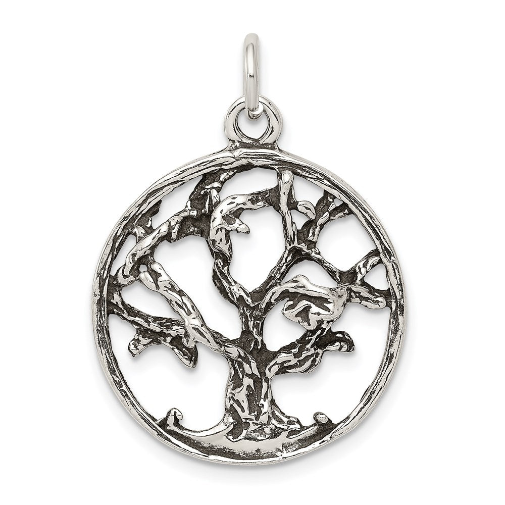 Sterlingsilber Antikisiert Baum Charm