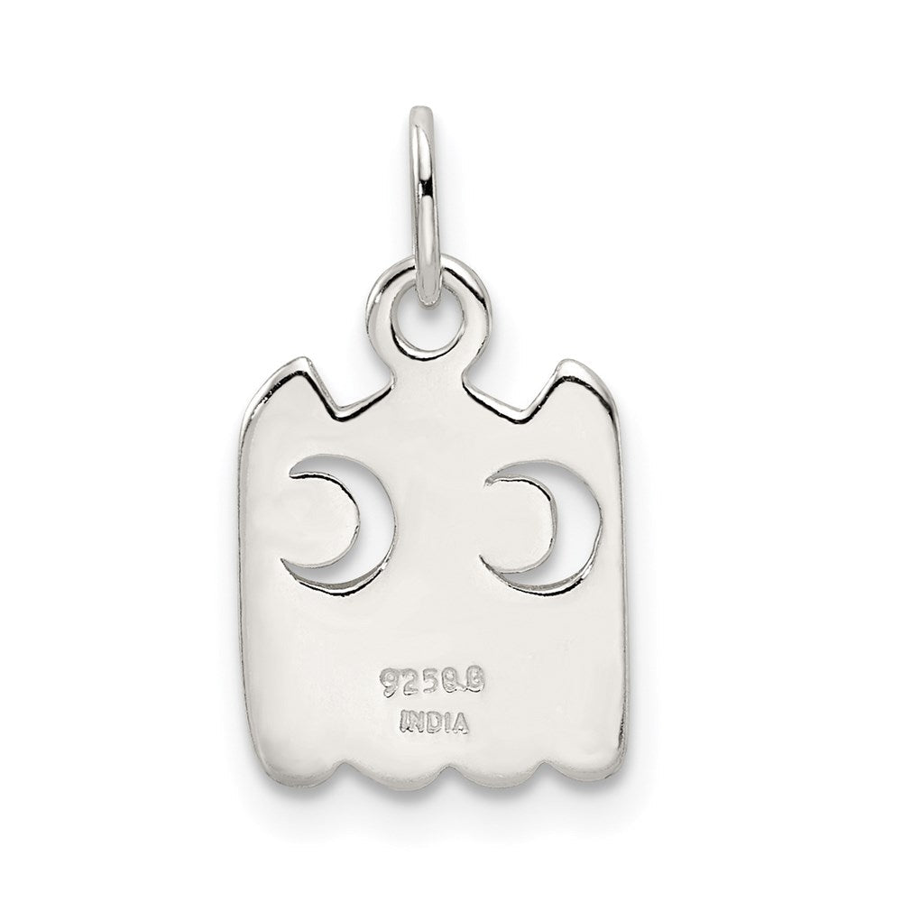 Sterlingsilber Gelb Emailliert Eule Charm