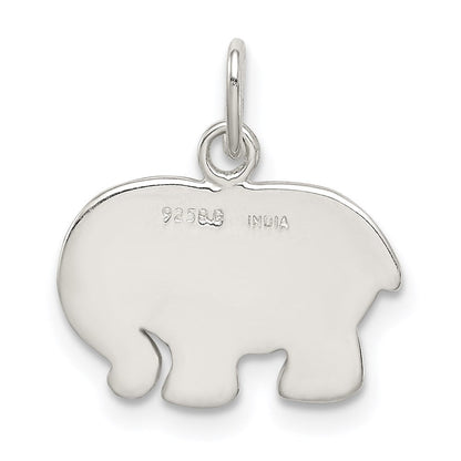 Sterlingsilber Emailliert Elefant Charm