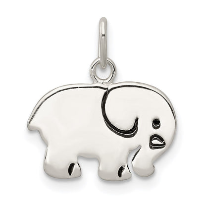 Sterlingsilber Emailliert Elefant Charm